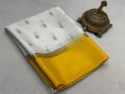 Pure Mysore Crepe Silk Saree with Peacock Butta Zari Weaving & Rich Pallu