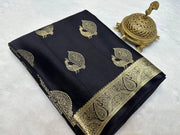Pure Mysore Silk Saree with Rich Pallu & Traditional Peacock Brocade Border