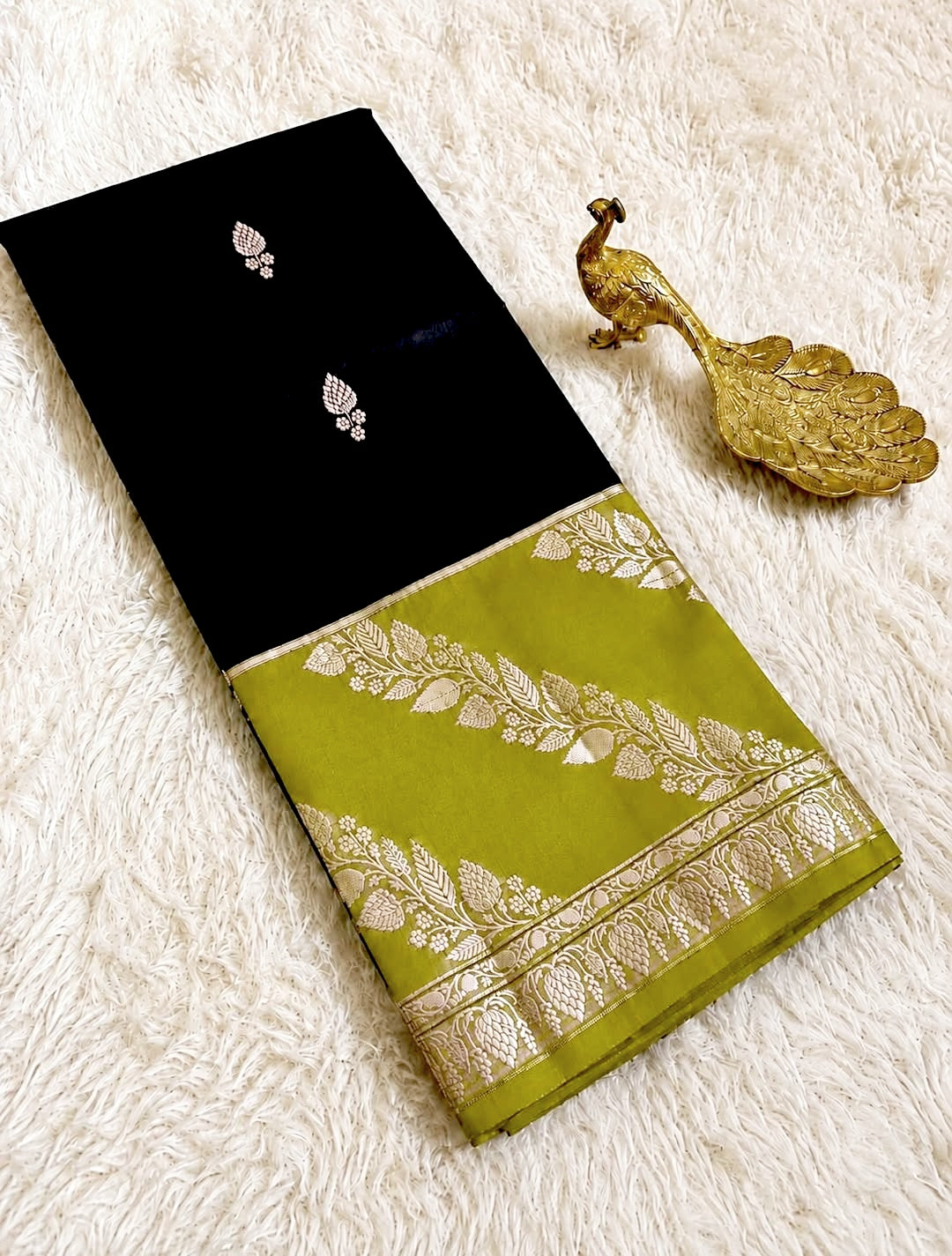 Lichi Kanchipuram Tussar Silk sarees