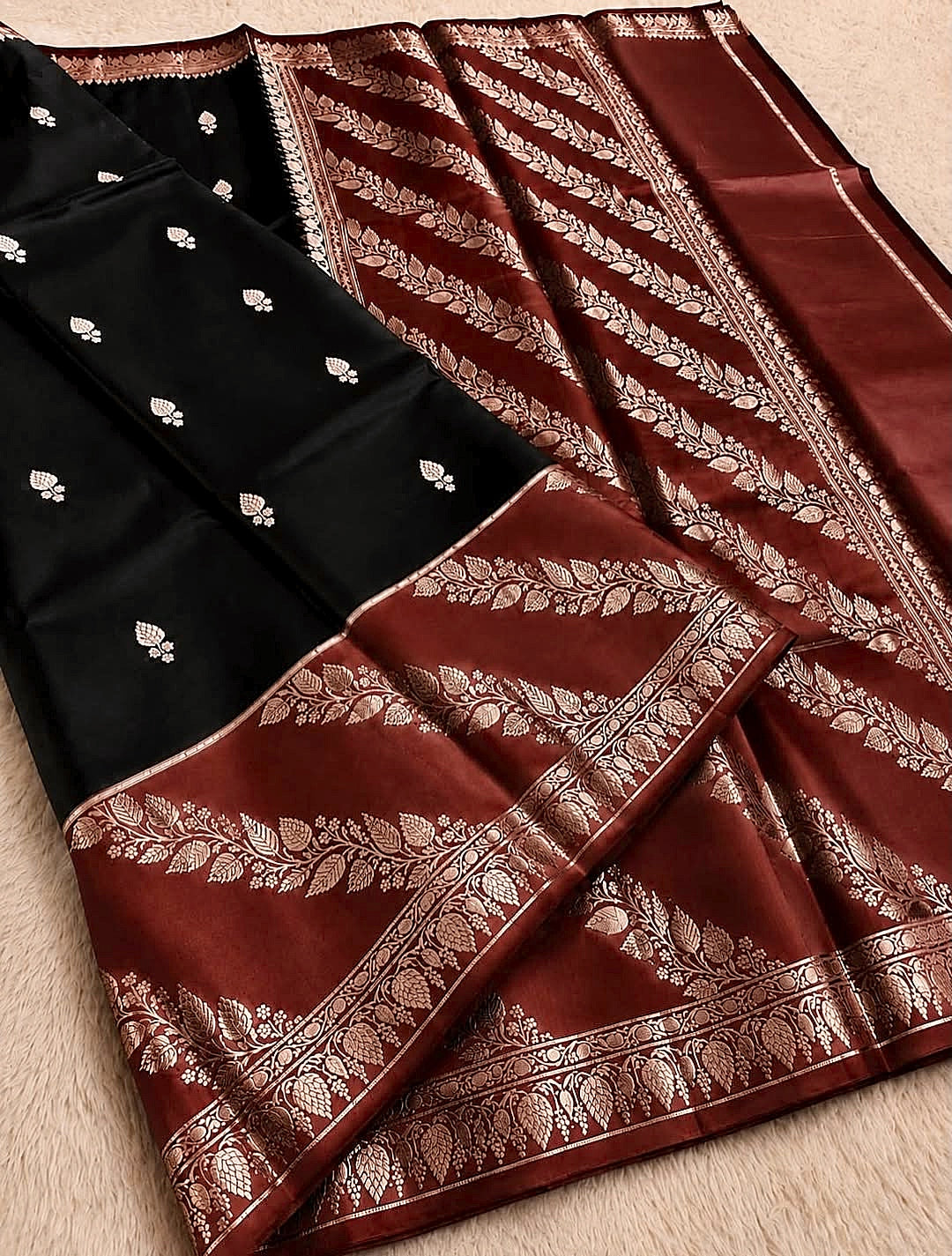 Lichi Kanchipuram Tussar Silk sarees